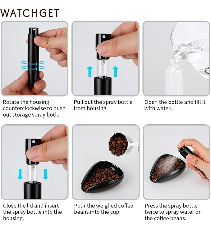 watchget Coffee Bean Dosing Cup & RDT Spray Bottle Kit - Image 4