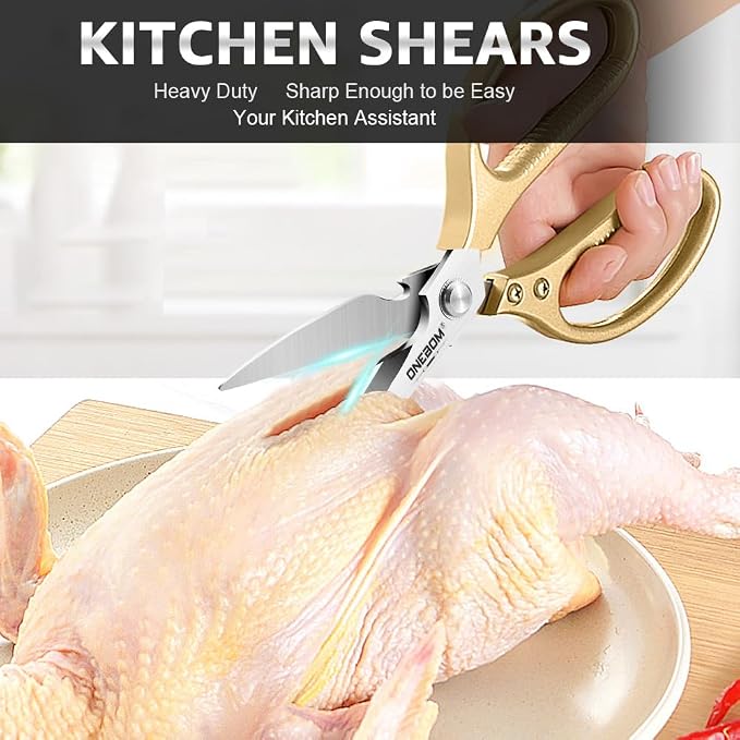 ONEBOM 2 Pack Kitchen Shears - Image 3