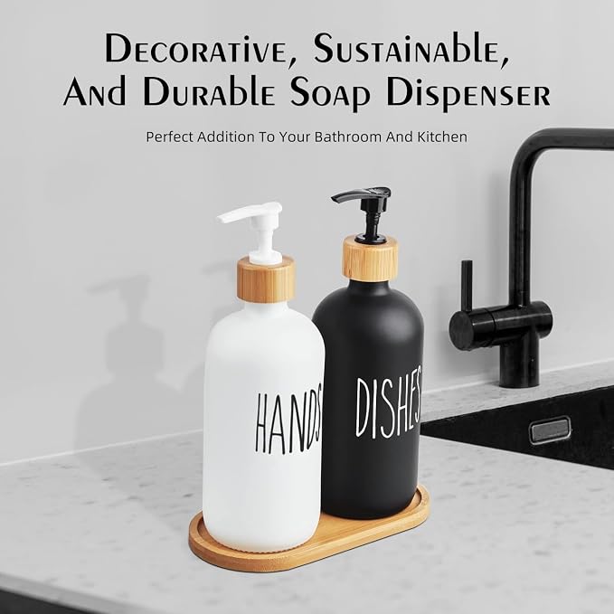Arktek Glass Soap Dispenser Set - Image 5