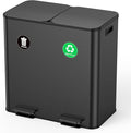 Lovewind Dual Trash and Recycling Bins by LOVEWIND