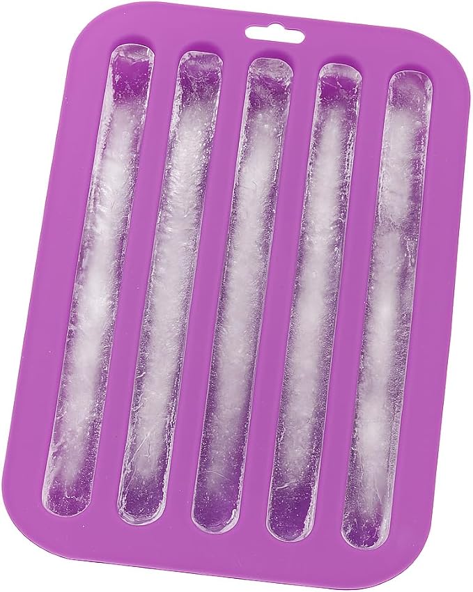 HIC Kitchen Silicone Water Bottle Ice Tray, Makes 5 Long Ice Sticks - Image 3