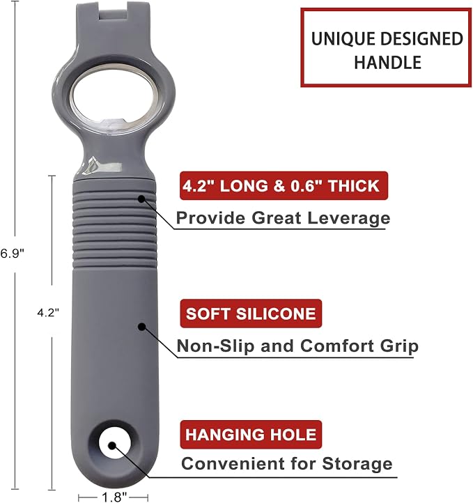 2-Pack Soda Can Opener and Beer Bottle Opener Bartender - Image 5