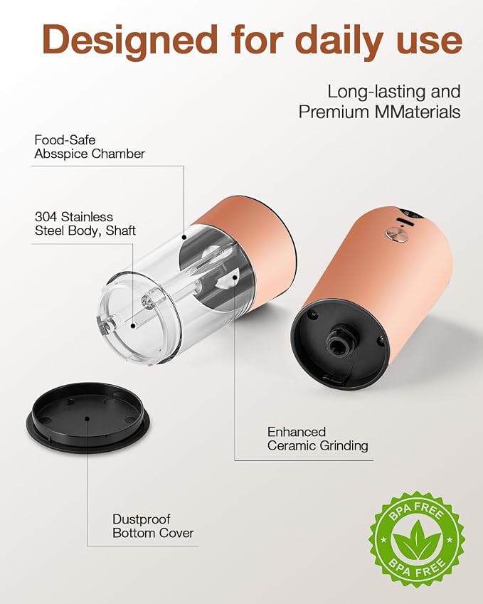 Gravity Electric Salt and Pepper Grinder Set - Image 6