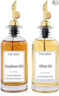 Pafusen 2 Pack Olive Oil Dispenser Bottle, 12 oz Oil Bottles by Pafusen