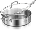 LOLYKITCH 6 QT Tri-Ply Stainless Steel Sauté Pan by LolyKitch