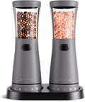Electric Salt and Pepper Grinder Set by Tomeem