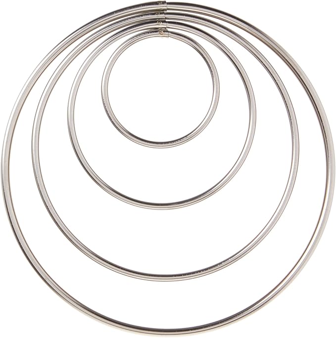 Ateco 4 Piece Stainless Steel Plain Edge Round Cutters Set in Graduated Sizes - Image 4