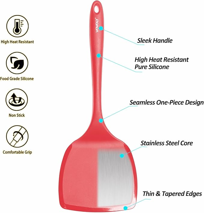Silicone Pancake Spatula Turner - Image 3