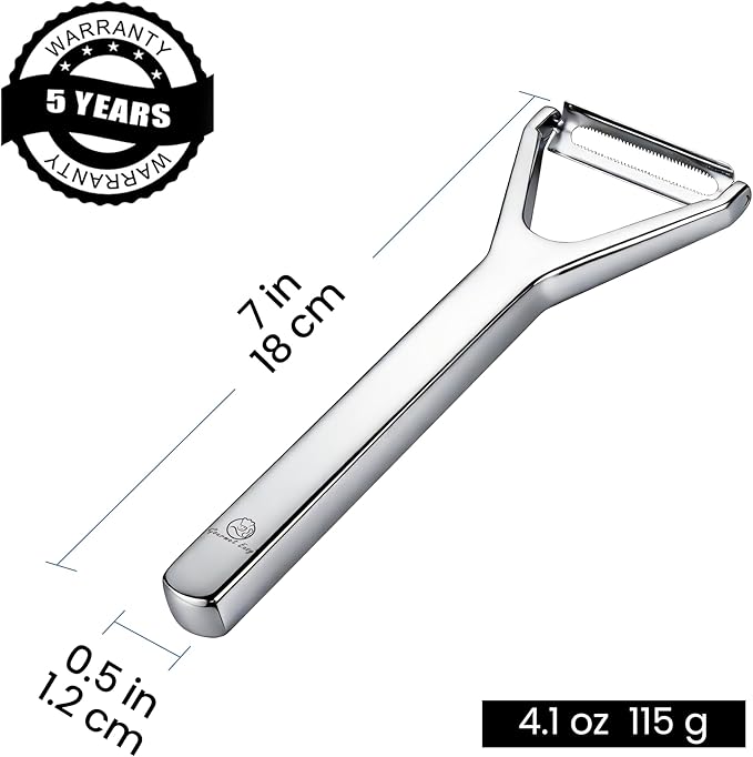 Vegetable Peeler, Ultra-Sharp Ergonomic Stainless Steel Potato Peeler, - Image 9