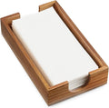 Napkin Holder for Bathroom, Acacia Wooden Guest Towel Holder Tray for Bathroom by Bivvclaz