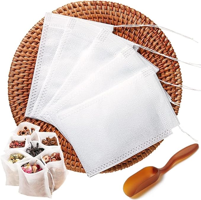 200pcs Disposable Tea Bags for Loose Leaf Tea, Tea Filter Bags by MiniatureDollhouses