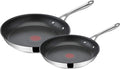 T-Fal x Jamie Oliver Nonstick Coated Stainless Steel Pans 9.5" & 11", Induction by T-falbrand