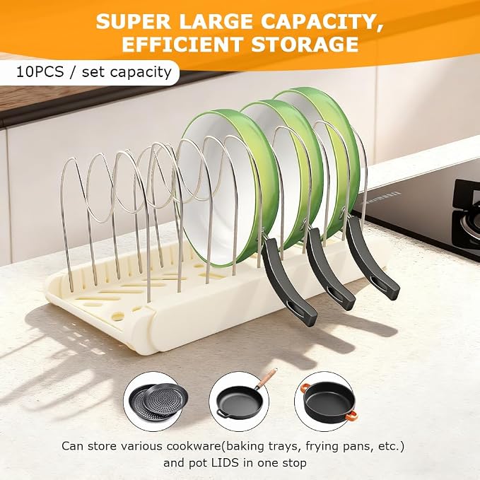 Expandable Pot and Pan Organizer Rack - Image 4