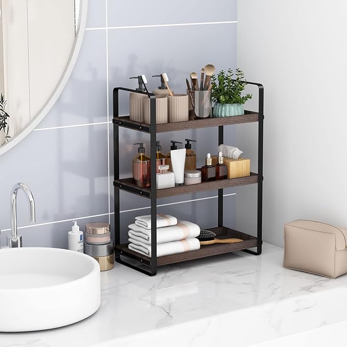HNRLOY Bathroom Counter Organizer, Bathroom Countertop Organizer, Counter Shelf - Image 5