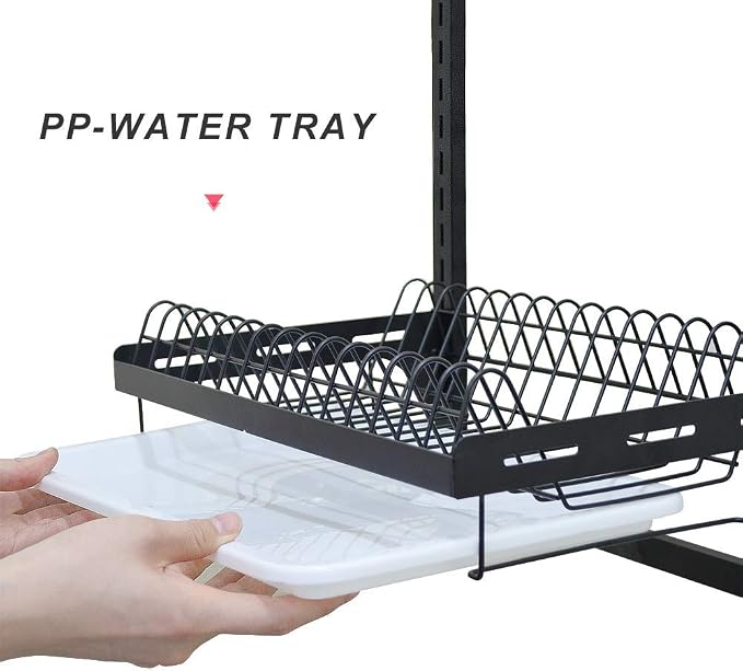 junyuan Kitchen Dish Rack, Hanging Dish Drying Rack Organizer Storage Shelf - Image 5