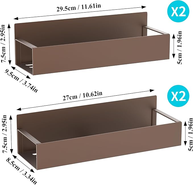 HuggieGems 4 Pack Magnetic Spice Storage Rack Organizer - Image 7