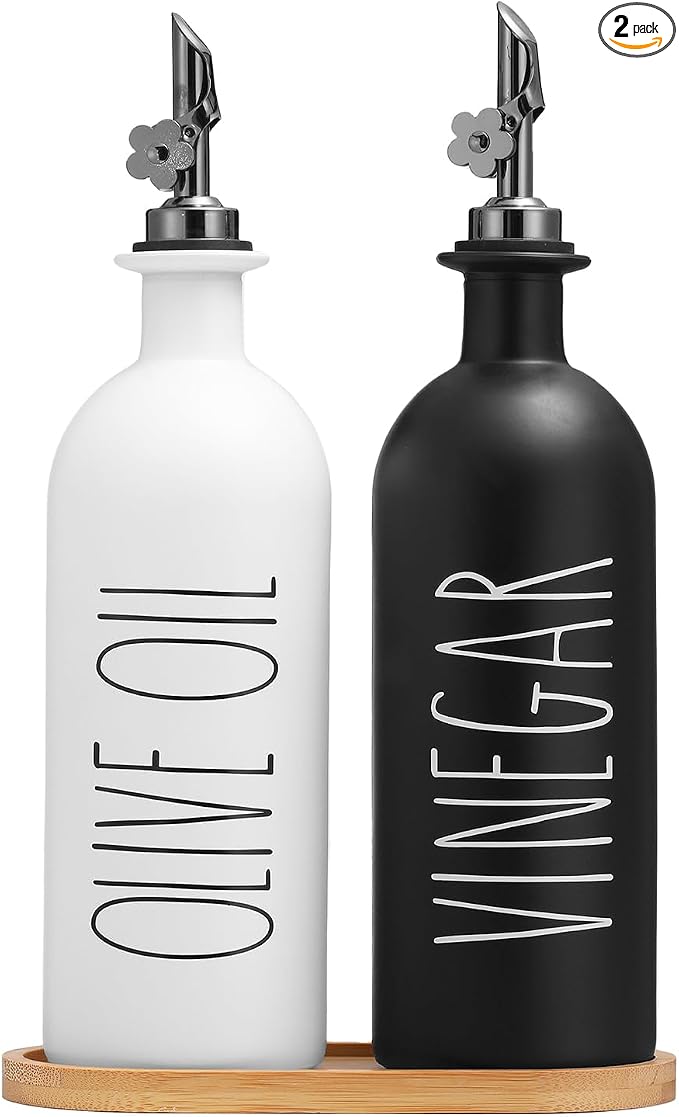 HOMCDALY 16oz Olive Oil Dispenser Bottles by HOME