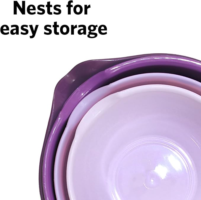 Glad Mixing Bowls with Pour Spout, Dishwasher Safe Kitchen Cooking and Baking - Image 4