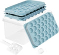 Ice Cube Trays with Lid and Bin, 0.8 IN Small Round Ice Cube Mold by DclobTop