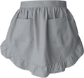 Women’s Waist Aprons with White Pockets Half Server Home Waitress Vintage by CBTRFashion