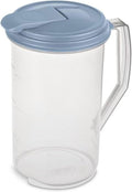 Sterilite 2 Quart Clear Round Plastic Pitcher, Dishwasher Proof by Sterilite