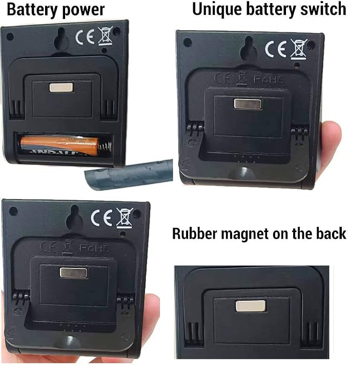 4 Pack Digital Kitchen Timer Magnet, Stainless Steel Cooking Timers - Image 6