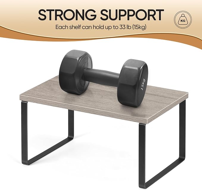 NEX Kitchen Cabinet and Counter Shelf Organizer, Shelf Riser - Image 7