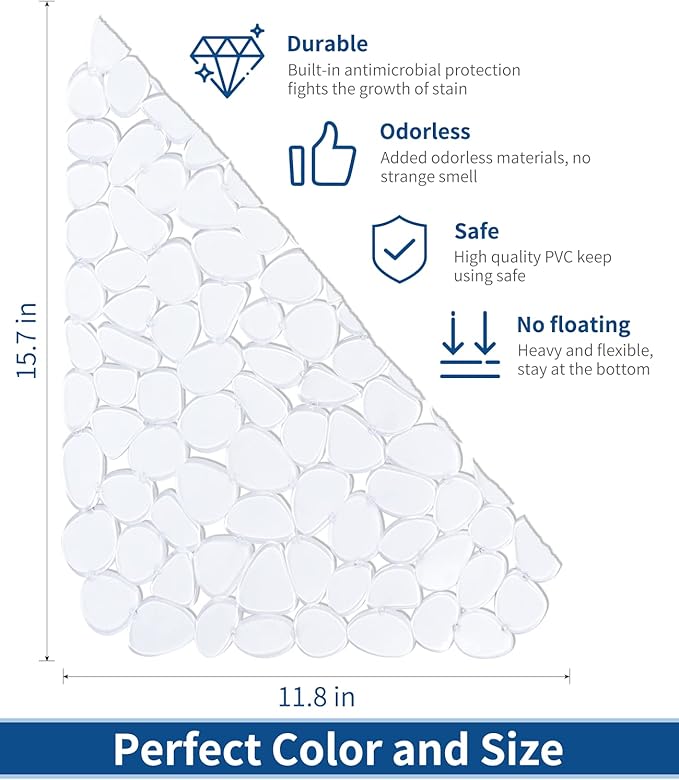 Bligli Pebble Sink Mat for Stainless Steel/Ceramic Sinks, PVC Eco-friendly Sink - Image 2