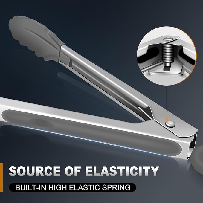 Kitchen Tongs with Silicone Tips - Image 4
