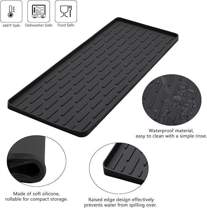 Silicone Coffee Mat, Eco-friendly, Hygienic Drying Pad, Leak-Proof and Non-Slip - Image 3