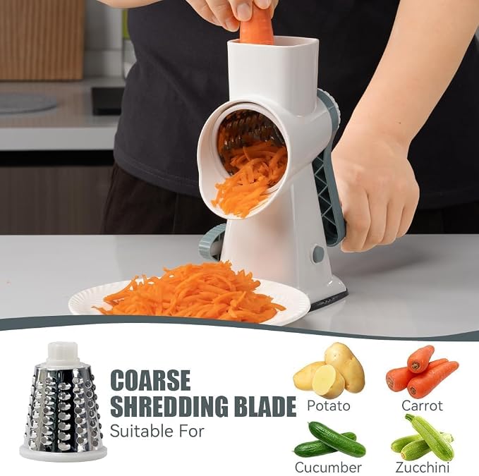 KEOUKE Rotary Cheese Grater Pro 6 in 1 - Image 3