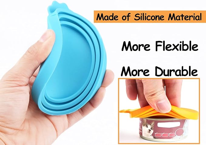 Comtim Pet Food Can Cover Silicone Can Lids - Image 3
