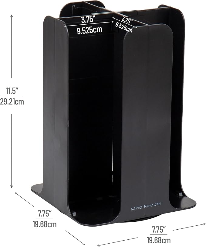 Mind Reader Cup and Lid Carousel, Countertop Org, Coffee Bar, Beverage Cup - Image 3
