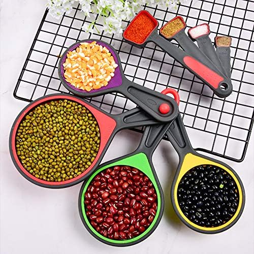 Collapsible Silicone Soft Measuring Cups and Measuring Spoons, 8 pieces - Image 7