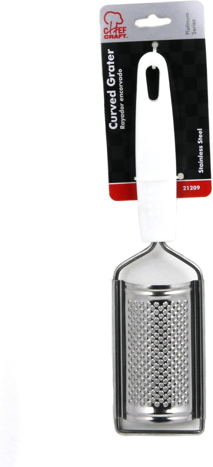 Chef Craft Select Stainless Steel Curved Fine Grater/Zester, 9.75 Inches in - Image 2