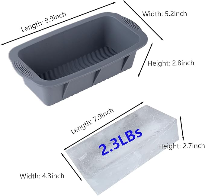 8Pcs Extra Large Ice Block Mold, Silicone Ice Block Molds - Image 2