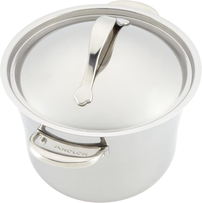 Anolon Stainless Steel & Hard Anodized Aluminum, Cookware Set - Image 7
