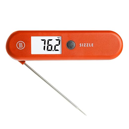 ThermoWorks SIZZLE Digital Meat Thermometer – Instant Read in 2 Seconds by ThermoWorks