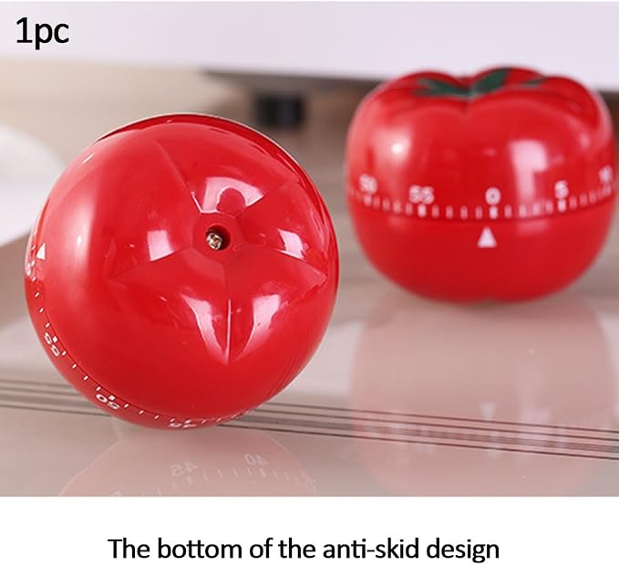 1Pcs Kitchen 60 Minutes Timer, 360 Degree Rotating Tomato Shaped Alarm Timer - Image 6