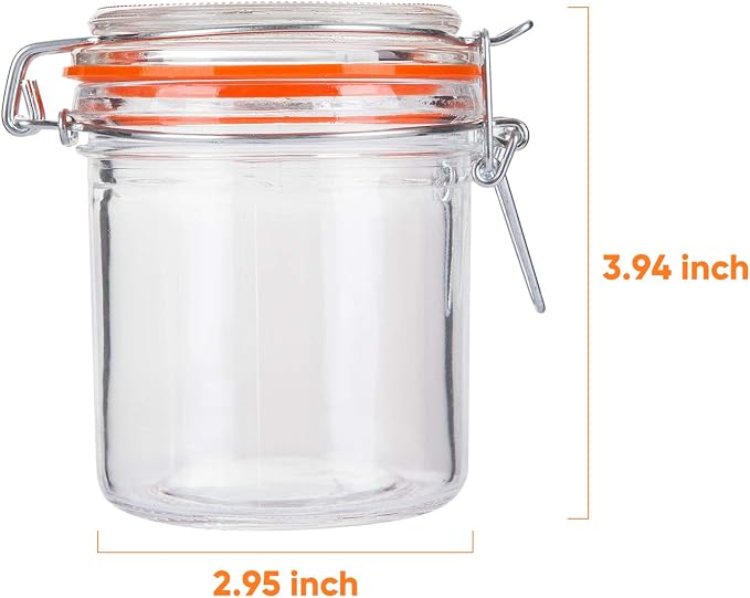 Glass Jars With Airtight Lids, Mason Jars 8 oz, Glass Jar With Leak Proof - Image 2