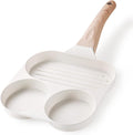 CAROTE Egg Pan Omelette Pan, 3-In-1 Divided Nonstick Grill Pan, Pancake Pan and by CAROTE