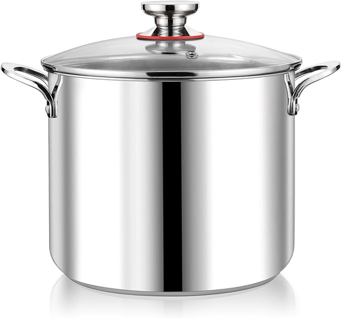P&P CHEF 12 Quart Stainless Steel Stock Pot by PPCHEF