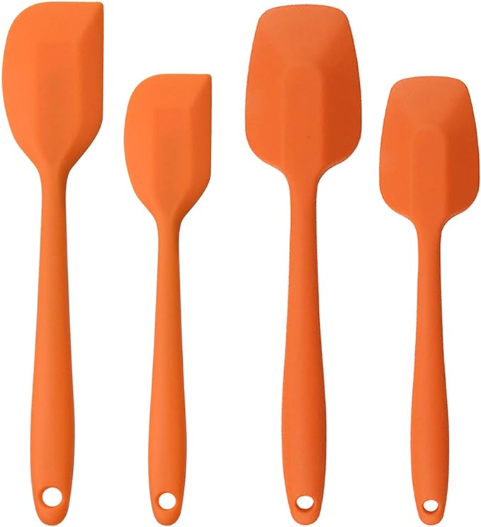 Silicone Spatulas Set, Rubber Spoon Spatula Heat Resistant Spoonula One Piece by MOACC
