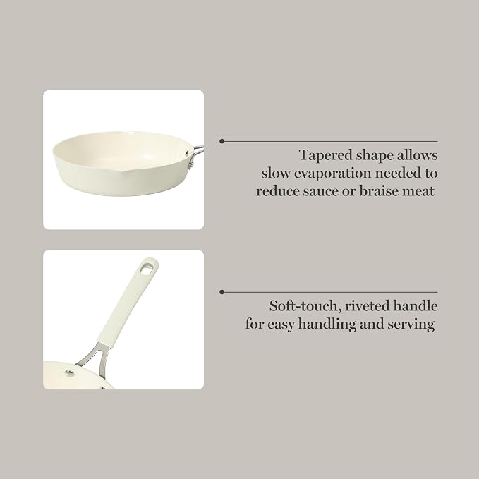 Martha Stewart Heathland 9.5 Inch Aluminum Cookware Non-Toxic Premium Ceramic - Image 5