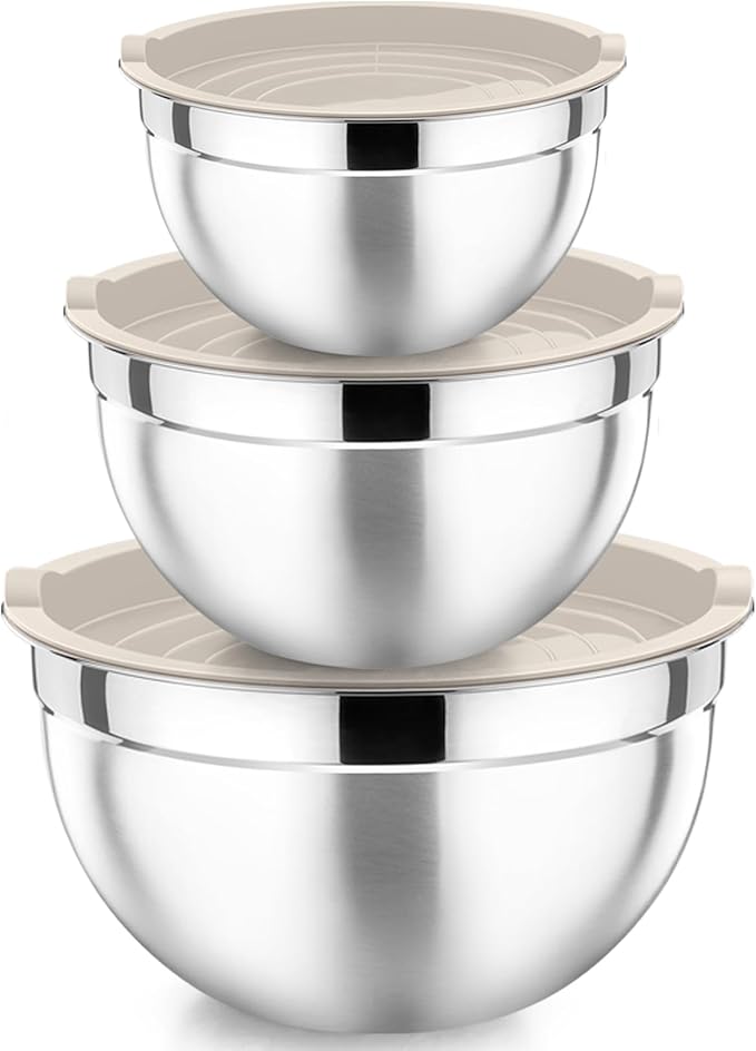 P&P CHEF Khaki Mixing Bowls by PPCHEF