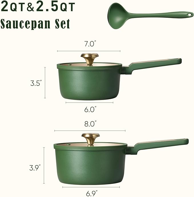 CAROTE 2QT & 2.5QT Sauce Pan Sets - Image 2