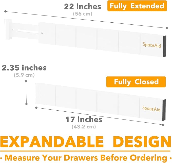 SpaceAid Bamboo Drawer Dividers - Image 4