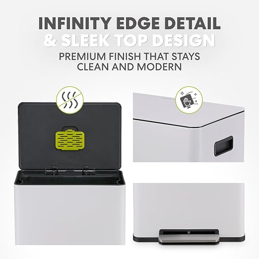 Simpli-Magic Infinity Edge 60 Liter / 16 Gallon Rectangular Hands-Free Extra - Image 3