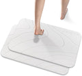 JUERLEN 2 Pack Diatomaceous Earth Shower Mat, Stone Bath Mat, Nonslip Super by JUERLEN