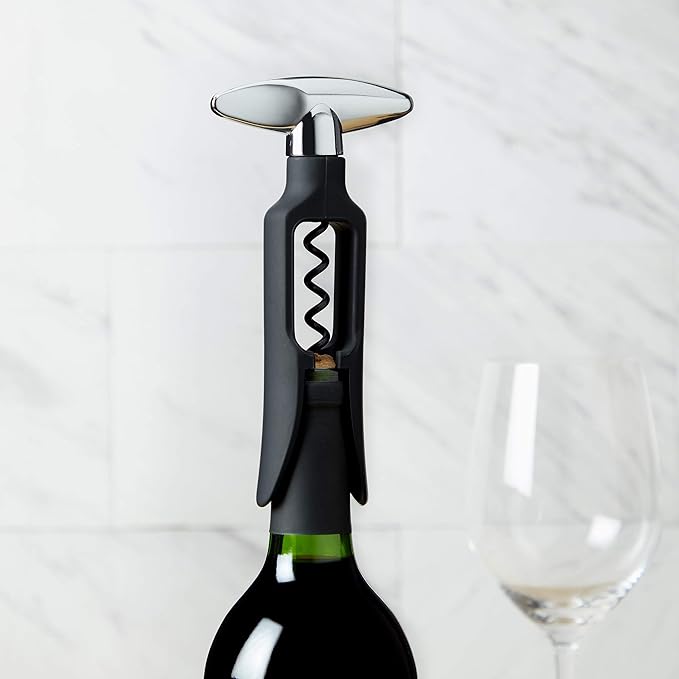 True Self Pulling Corkscrew Wine Opener, Durable Plastic - Image 5